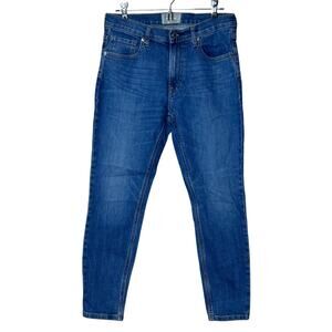 Everlane Mid Rise Skinny Jean Blue Women's 29 Ankle Stretch